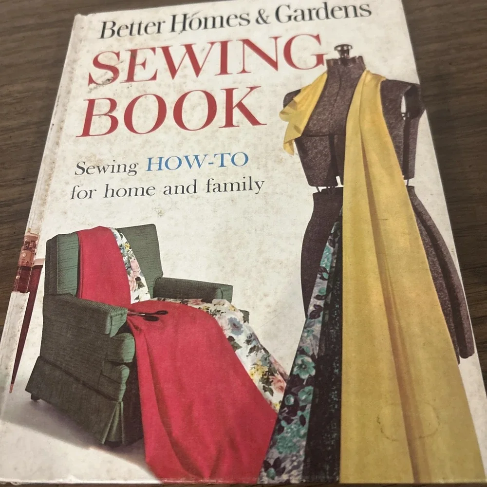 2 Vintage Better Homes & Gardens Sewing Books 1961 & 1964 Hardcover Sewing Lot